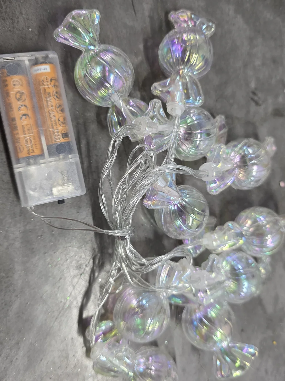 Iridiscent Candy String Lights – Battery Operated Party Decor